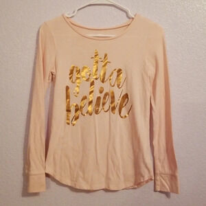 Old Navy Girl Holiday Shirt Top XL 14